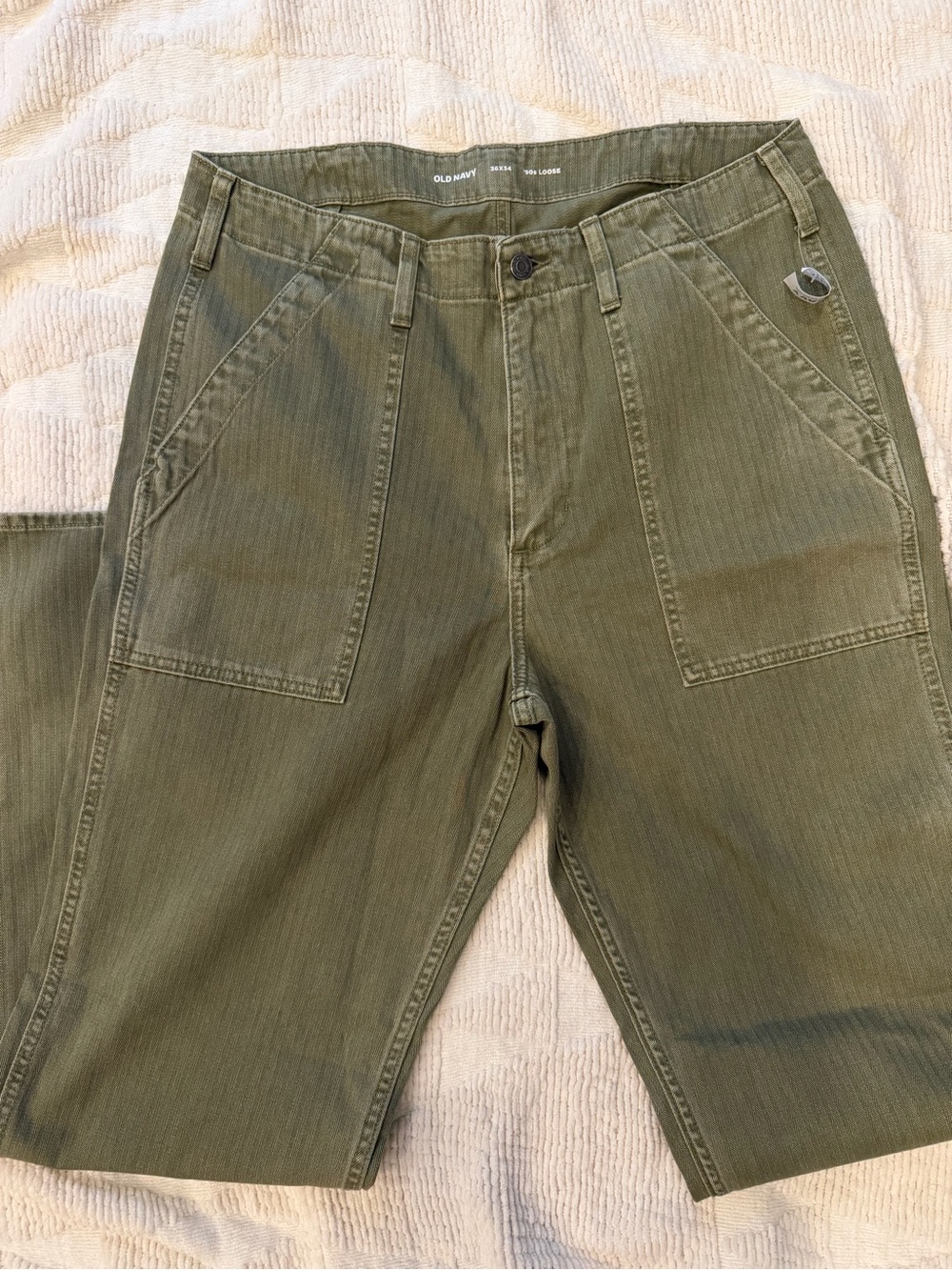 Old Navy Men's Olive Green 90’s Loose Pants